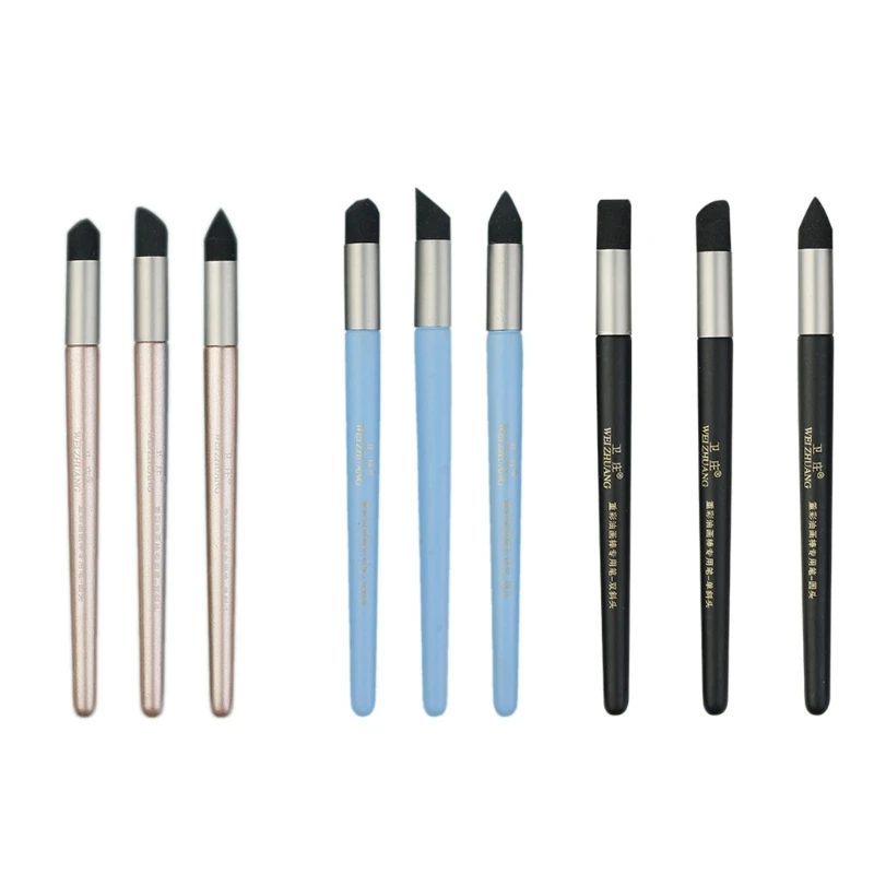 

Color Shaper Painting Tool Color Shaper Tool Paint Brush Inclined Tip/Round Tip Pastel Blending Tools for Oil Painting