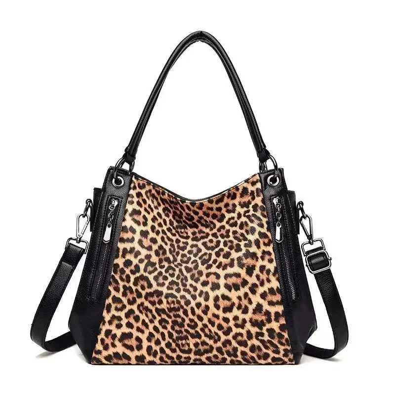 New Fashion Leopard Women Handbags European Design Leather Ladies Shoulder Bags Female Girl Brand Luxury Crossbody Bag Designer