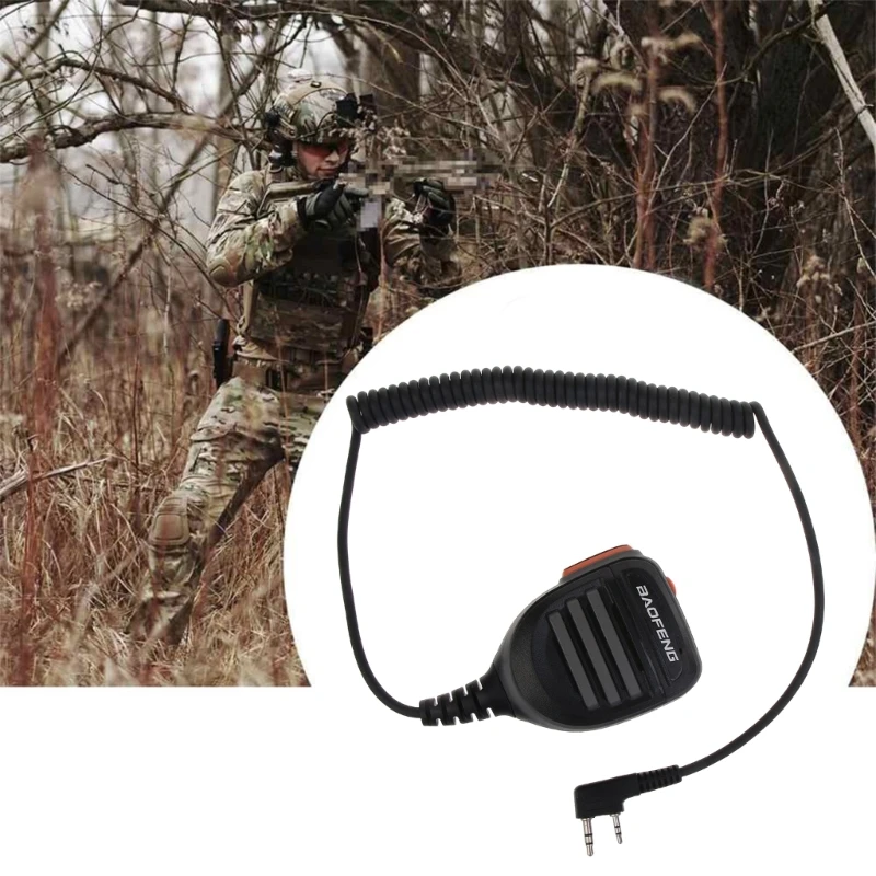 Dropship Su Geçirmez Mikrofon Walkie-Talkie Omuz Hoparlörü TYT UV-5R UV-S9 UV-13