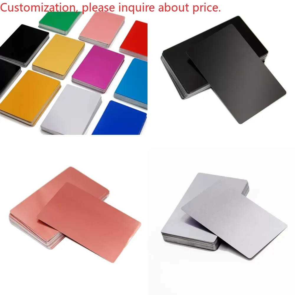 marking Dimming test Aluminum sheet Aluminum alloy Thin card engraving Body Metal nameplate Business card Blank