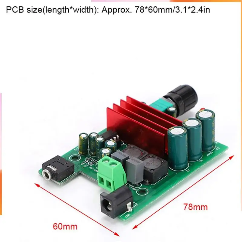 A92Z 2X Power Amplifier Board High-Sensitivity Mono TPA3116 Subwoofer Amplifier Module With NE5532 OPAMP