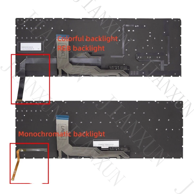 S+US Laptop keyboard For HP OMEN 15-EN 15-EK 16-B No numeric keys Single Backlit