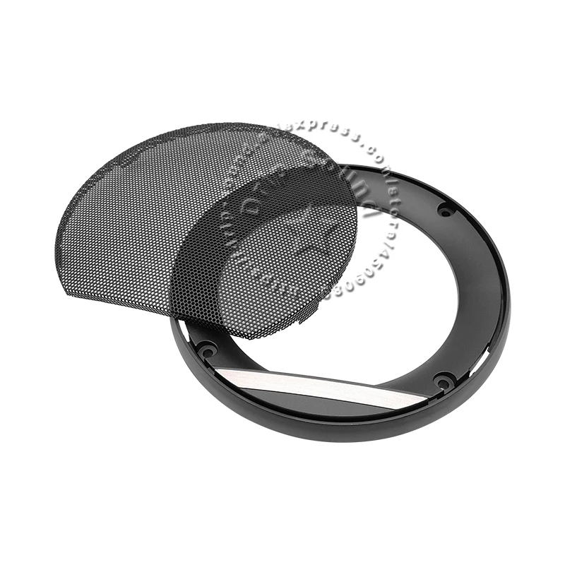 For 4"/5"/6"/6.5" Inch Speaker Grill Cover Hige-grade Car Audio Decorative Circle Metal Mesh Grille Protection Net #Black view 5