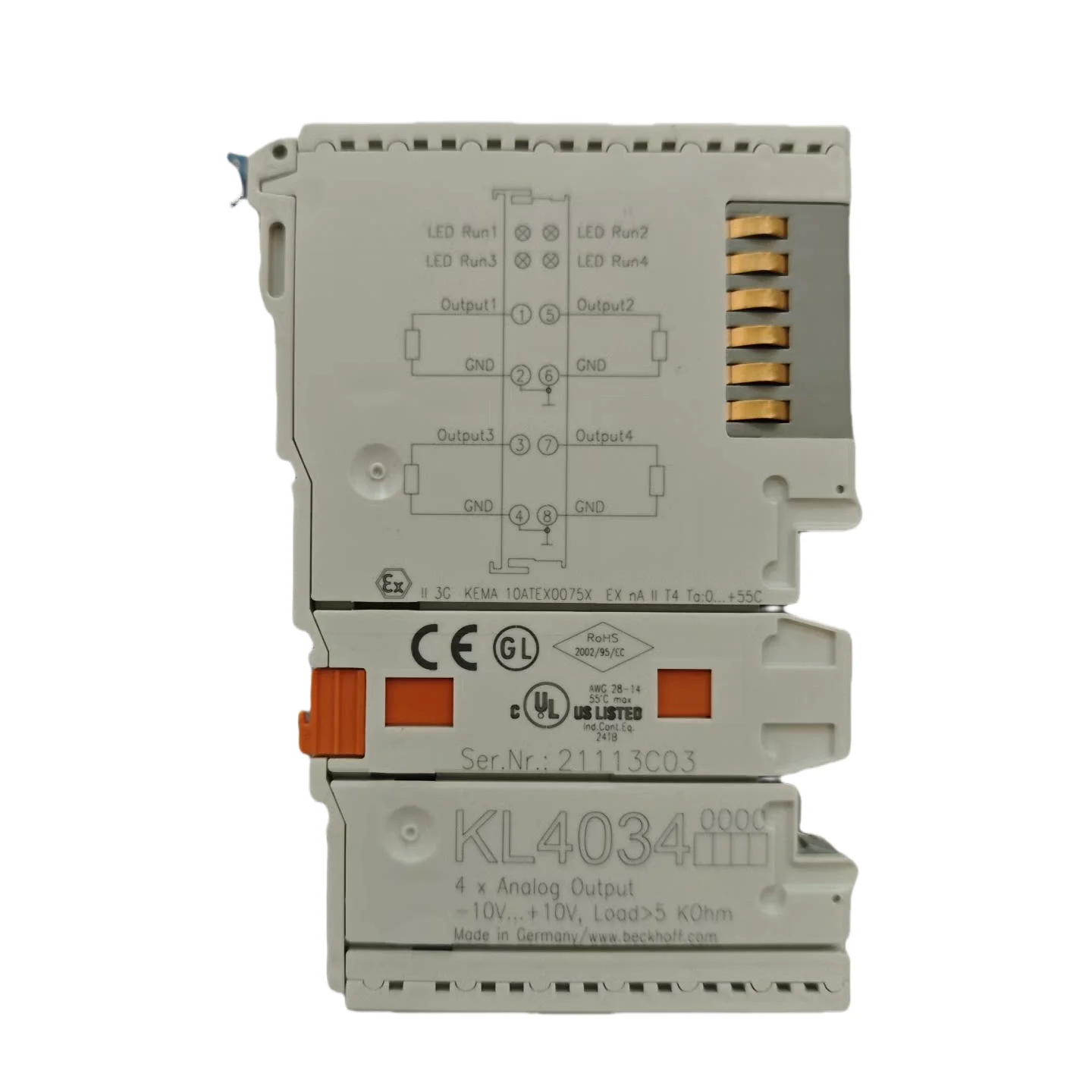 KL4034 Модуль ПЛК для BECKHOFF KL4034