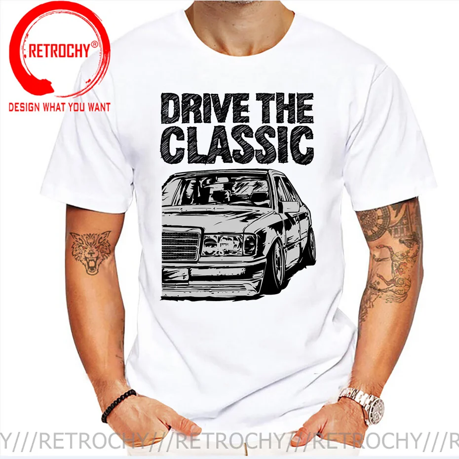 For Man New T Shirt S-6XL Drive The Classic Car W124 W201 t shirt Tops design 2022 New Arrival Fashionable T shirt Newest Summer