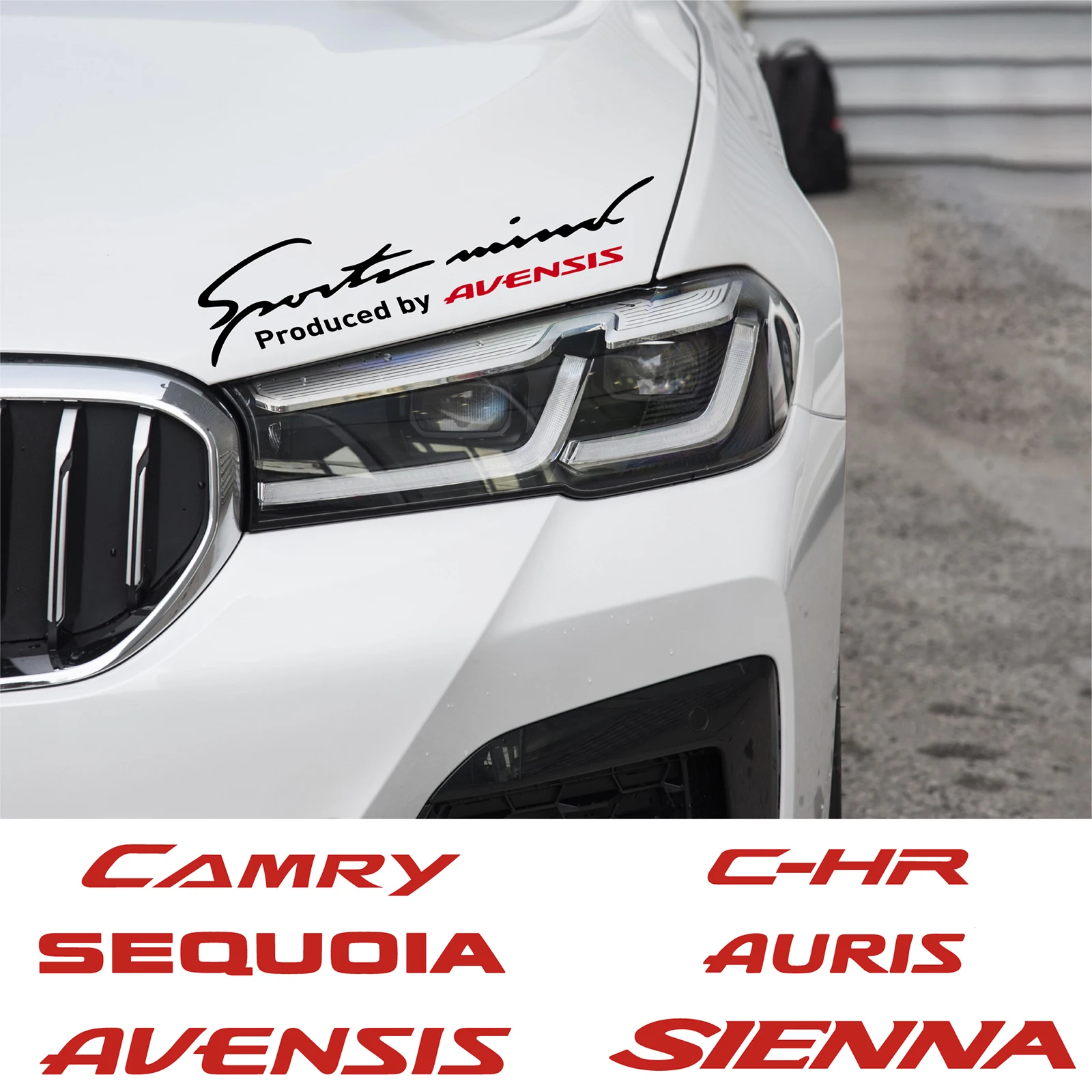 

1 шт. автомобильная лампа, переводная картинка, виниловая Спортивная фотография для Camry Avensis Vitz Sienta Sequola Venza Tundra Decoration