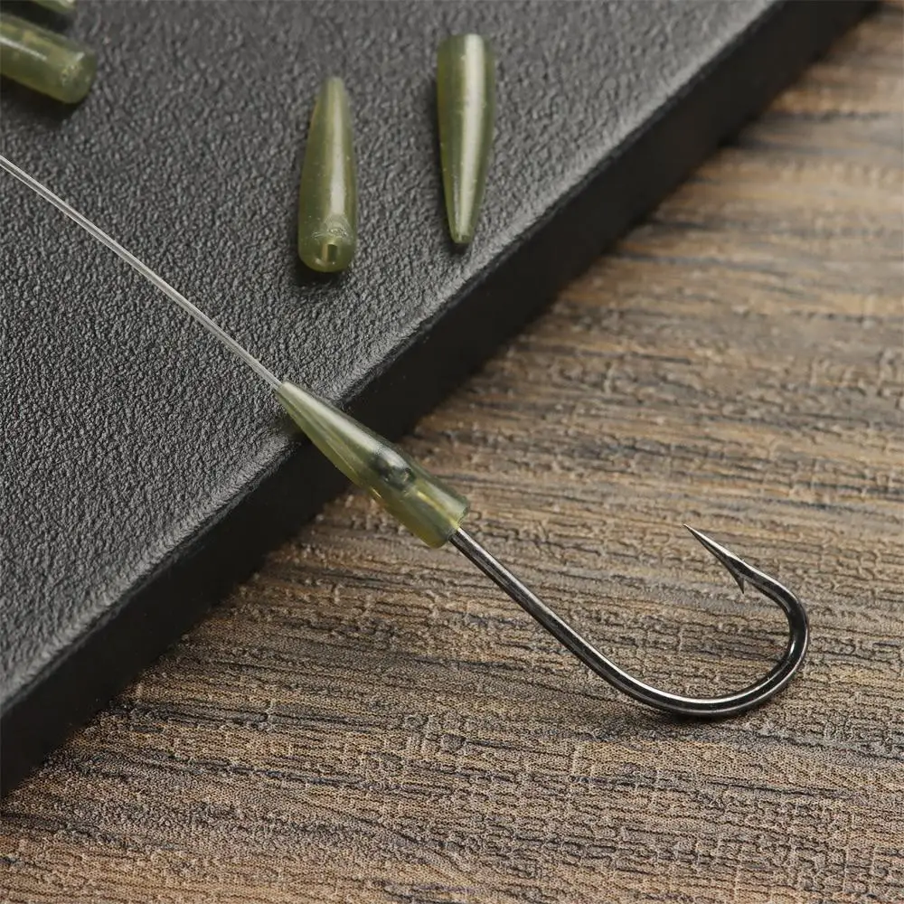 Feeder Too Green Rubber Chod Helicopter Rig Sleeve Tail Rubber Cone Fishing Accessories Connect with Fishing Hook Micro Carp