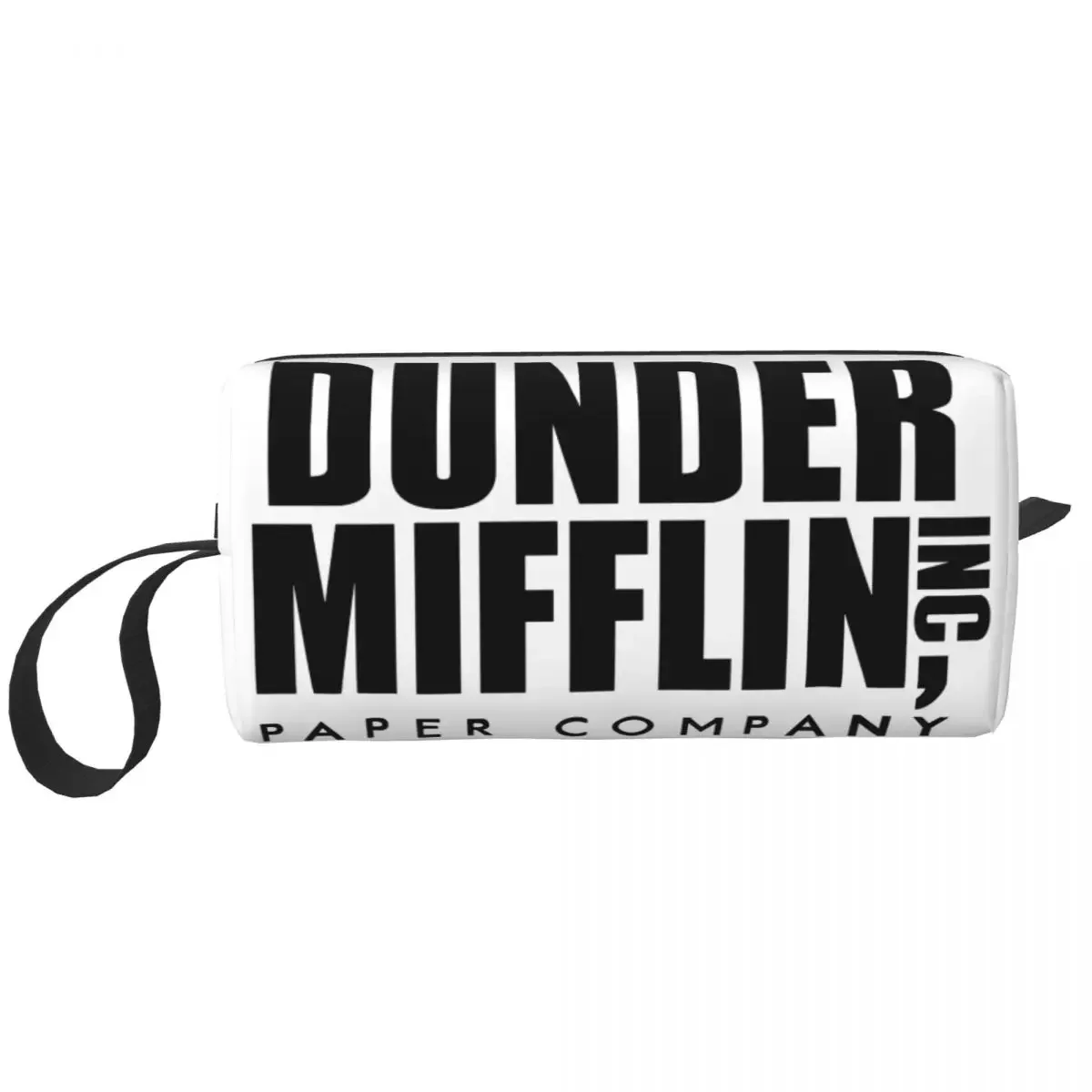 Dunder Mifflin Paper Company Travel Toiletry Bag Women The Office TV Show Cosmetic Makeup Organizer Beauty Storage Dopp Kit Case