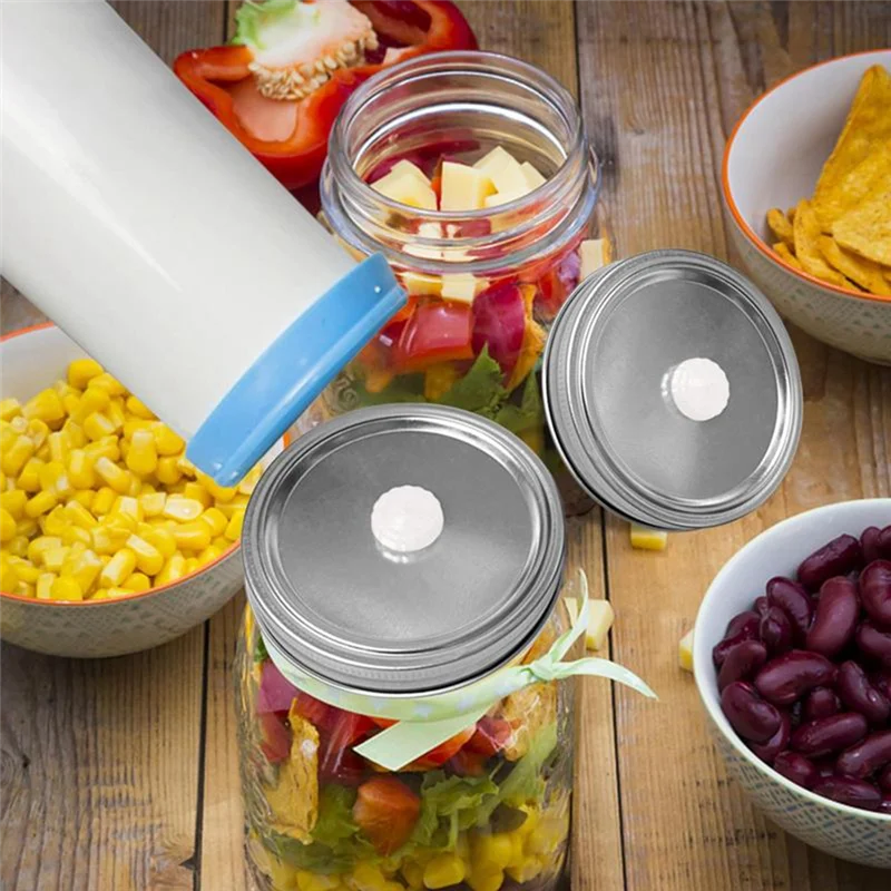 ABVI-Mason جرة مجموعة غطاء فراغ الغذاء فراغ جرة ميسون جرة مضخة تفريغ رئيس يده جرة السدادة فراغ السدادة الملحقات