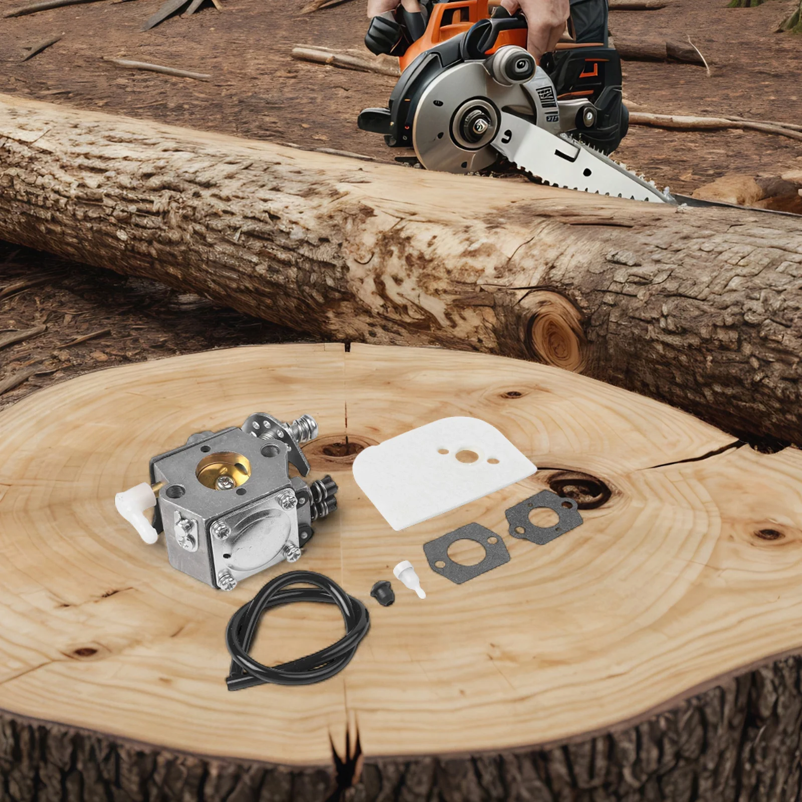 

7 Piece Carburetor Tuning Kit for 009 010 011 012 Chainsaws Includes Gaskets and Filters for Reliable Operation