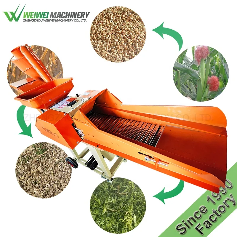 

Weiwei Poultry Animal Cattle Feed Making Grass Shredder Silage Chopper hay Fodder