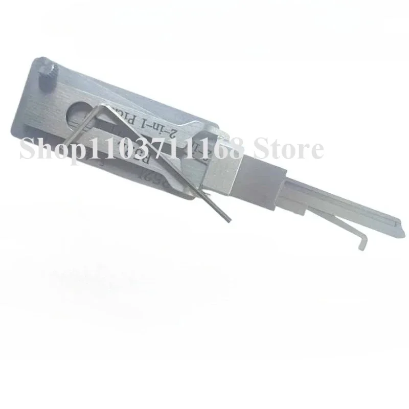 1/2 قطعة سلسلة مفاتيح اختيار الأقفال مفتاح رئيسي Lishi R52L (مطول) 2 في 1 اختيار وفك التشفير لعلامة فيليب الطويلة من الأقفال