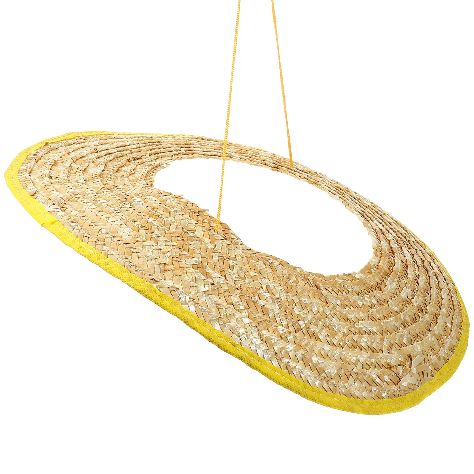 

1pc Sun Protection Hat Shield For Hard Hat Wide Brim Wheat Straw Sunshade Cover Uv Blocking Breathable Lightweight