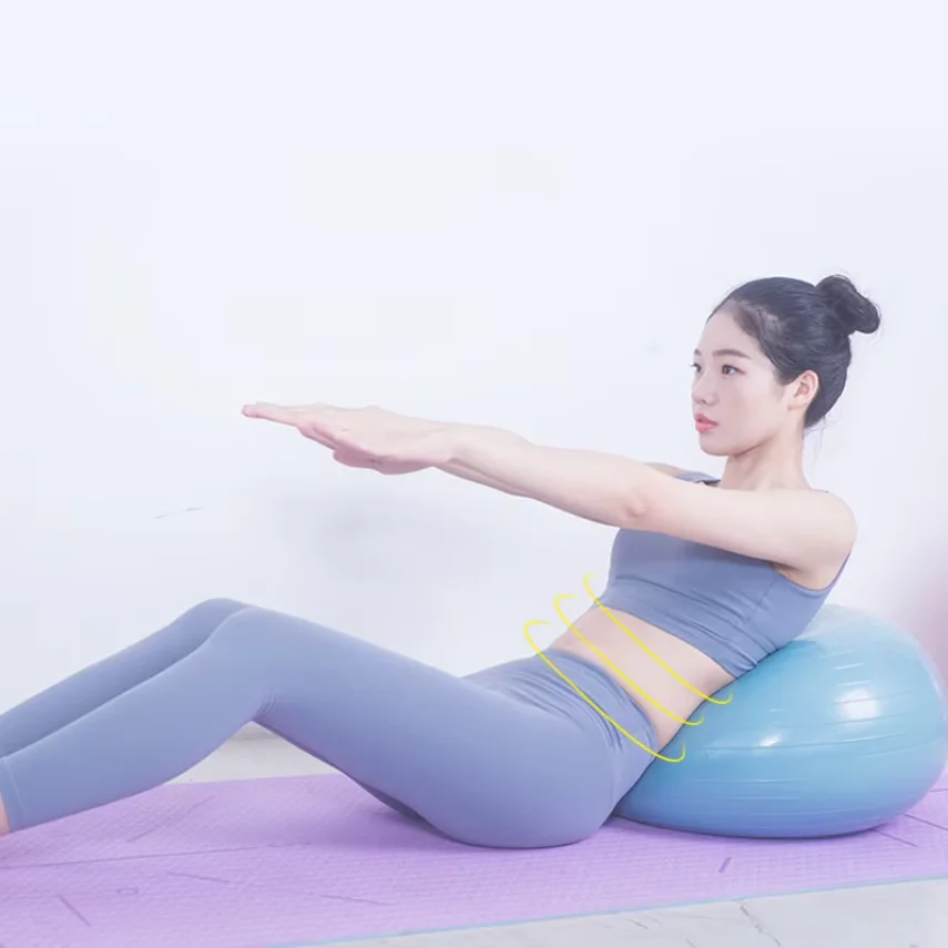 Yoga Ball Exercise Fitness Pilates Donut Balance Fitness Ball Exercise Training Home Gymnastics Gym Thickening Anti-blast