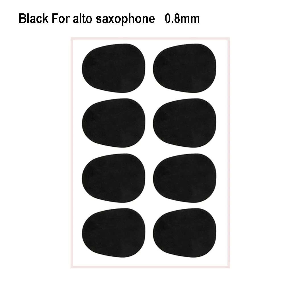 8Pcs Sax Mouthpiece Cushions Patches Pads Wind Instrument Mouthpiece Cushions Silicone For Treble For Alto Tenor Sax Clarinet