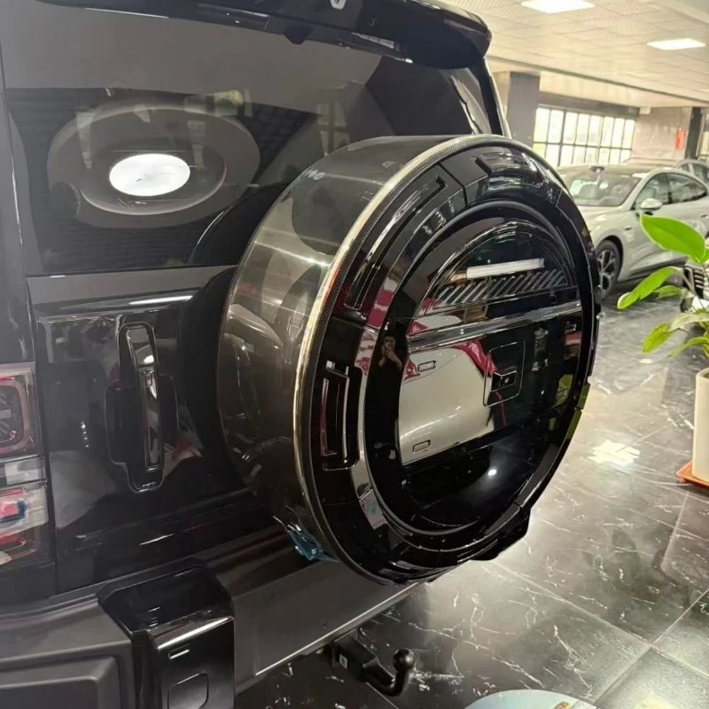 Suitable for ICAR V27 International Version Large G Spare Tire Cover Stainless Steel Spare Tire Covers Automobiles Wheels Parts