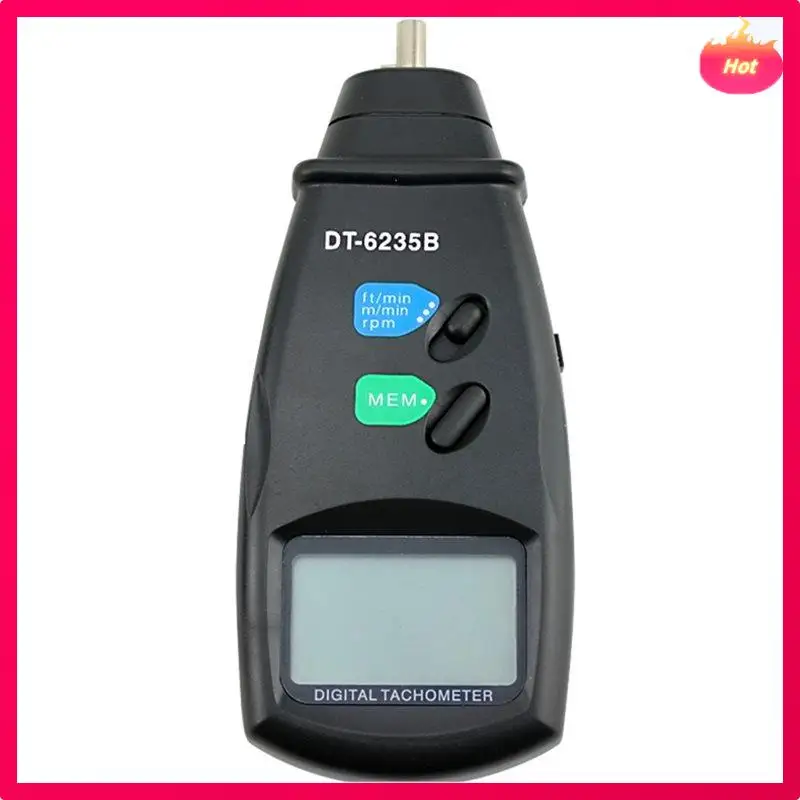 

Тахометр ABYP DT-6235 DT6235B Цифровой линейный контактный тахометр Портативный измеритель оборотов Тахометр шестерни