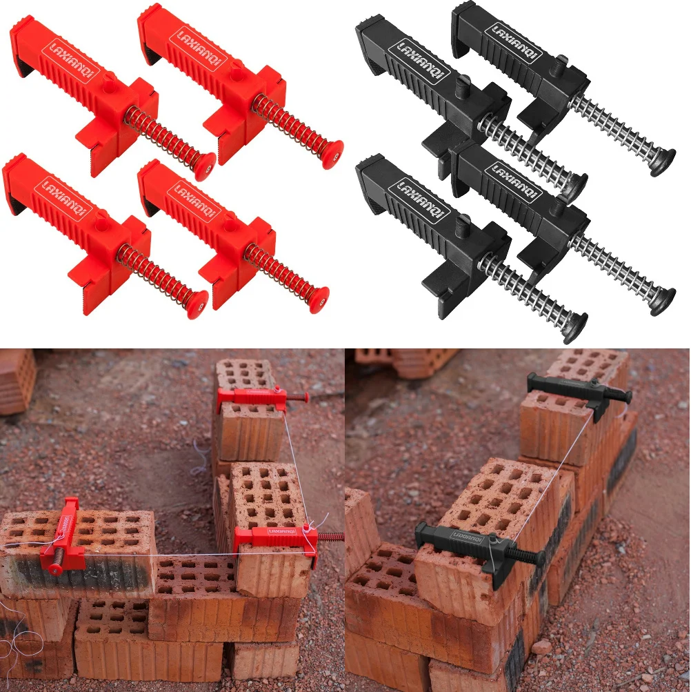 4PC/2PC Brick Line Clips Line Runners Liner Wall Builder Brick Liner Wire Runner Drawer For Building Fixer Construction Fixture