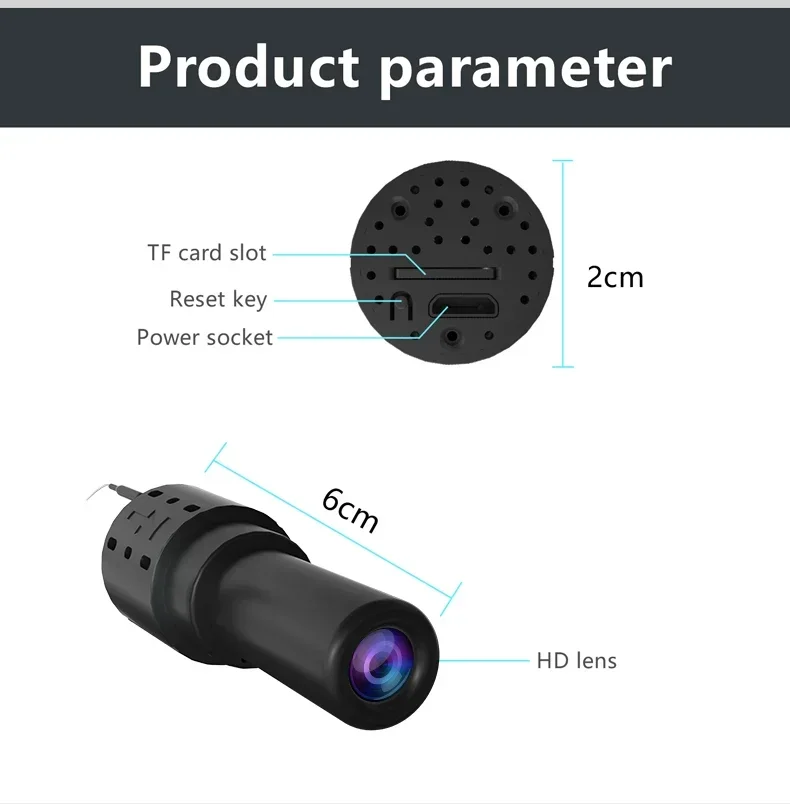 Mini cámara HD 1080P WiFi Micro videocámara vídeo grabadora de Audio secreta DVR Control remoto Sensor de movimiento cámara de acción