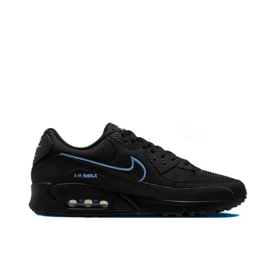 Nike Original Air Max 90 Men's Comfortable Sneakers Low Top Casual Running Shoes black blue