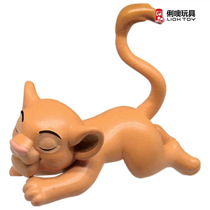 Disney Anime Figure Lion King Capsule Toys Cute Mufasa 4Pcs Model Desktop Ornament Gift Toy for Children