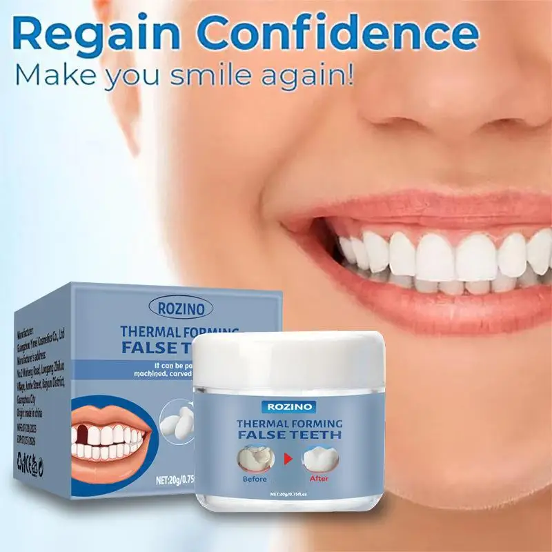 Vormbare valse tanden, tandreparatorgranules, tandkralen, tijdelijke vulling voor tand, gebroken tandreparatieset, reparatorgranules