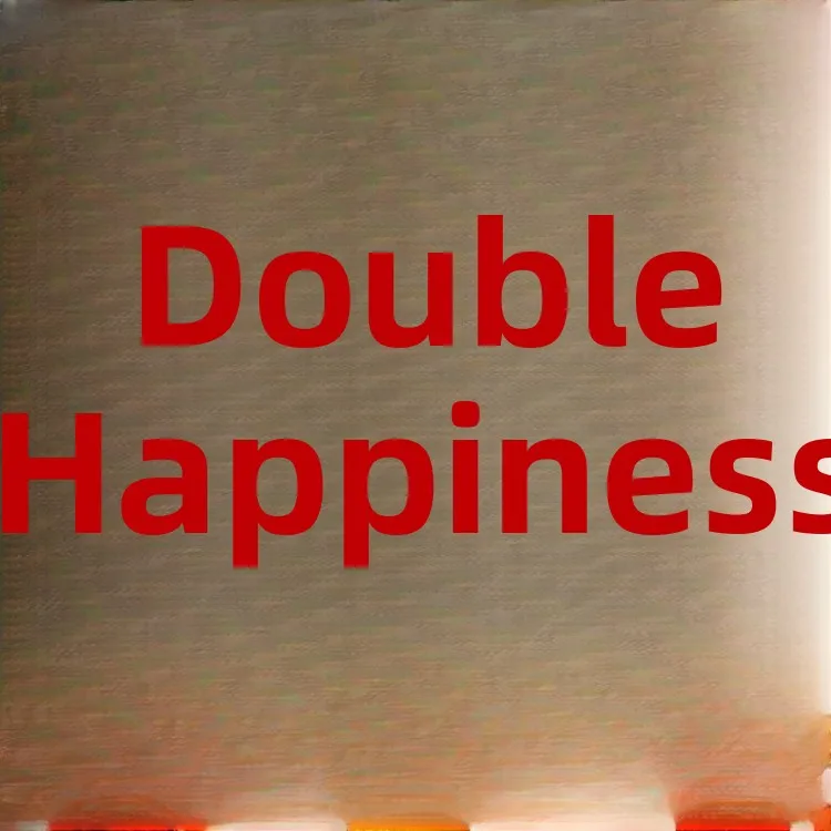 

Наклейки на дверь с символом двойного счастья большого размера для свадебного торжества, декоративные свадебные принадлежности для спальни молодоженов и...