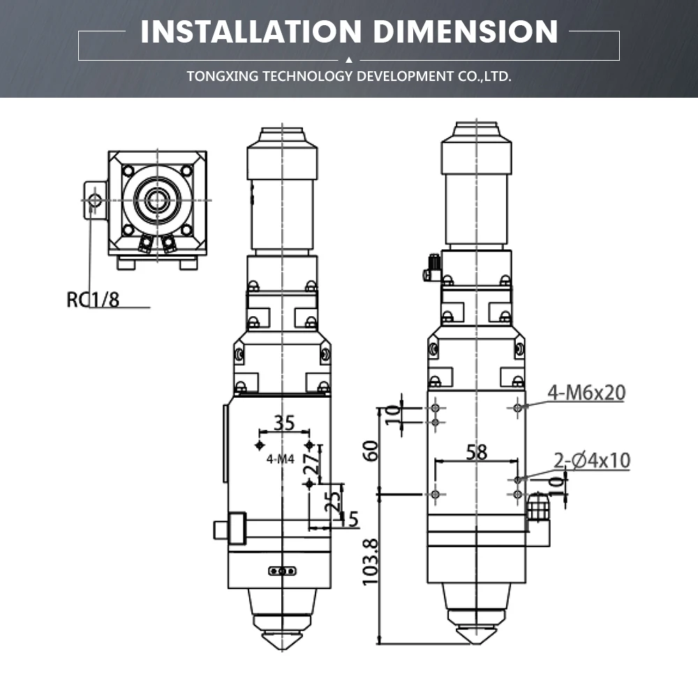 Simple Version Hand Focusing Easy Operate WSX Cost-effective Fiber  Cutting Head