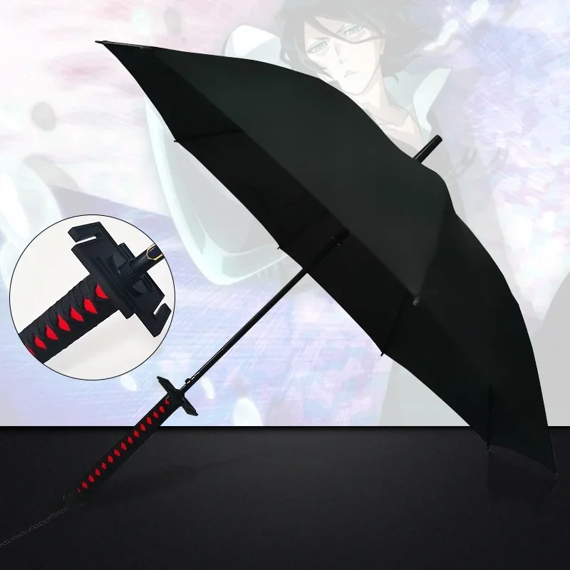 Imagem -06 - Bleach Anime Cosplay Prop Kurosaki Ichigo Katana Guarda-chuva Guarda-sol Cabo Longo Toushirou Aizen Byakuya Katana Espada