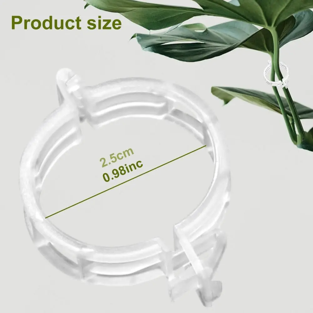 50/30PC Plant Clips Supports Reusable Plastic Connects Fixing Vine Tomato Stem Grafting Vegetable Plants Orchard and Garden Tool