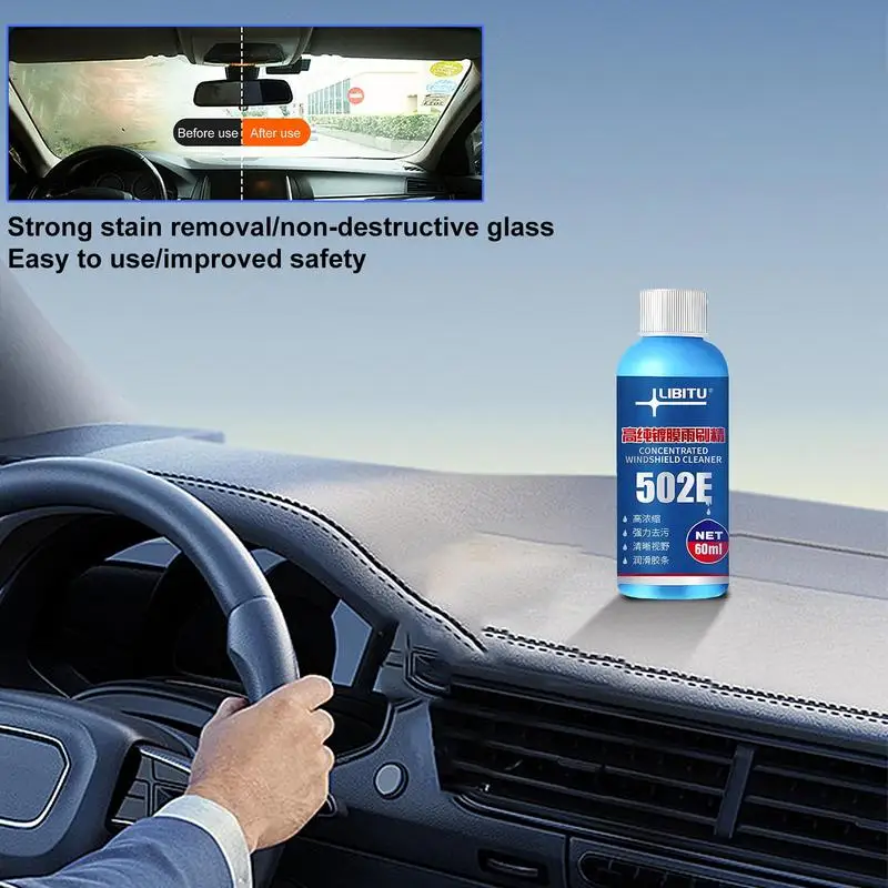 60ml Multifunctional Auto Window Cleaner Car Concentrated Protective Clean Agent Universal Cleaner Agent For Home And Car