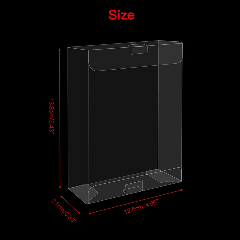 Caja de almacenamiento de cartuchos para Nintendo DS, estuche Protector transparente, protección de colección NTSC, lote de 10 unidades