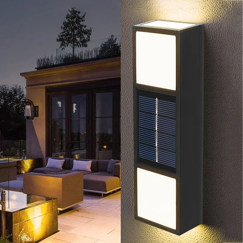 

Solar Wall Lamp Outdoor Waterproof Sunlight Powered Garden Light Fence Yard Villa Wall Decoration Solar Wall Lights