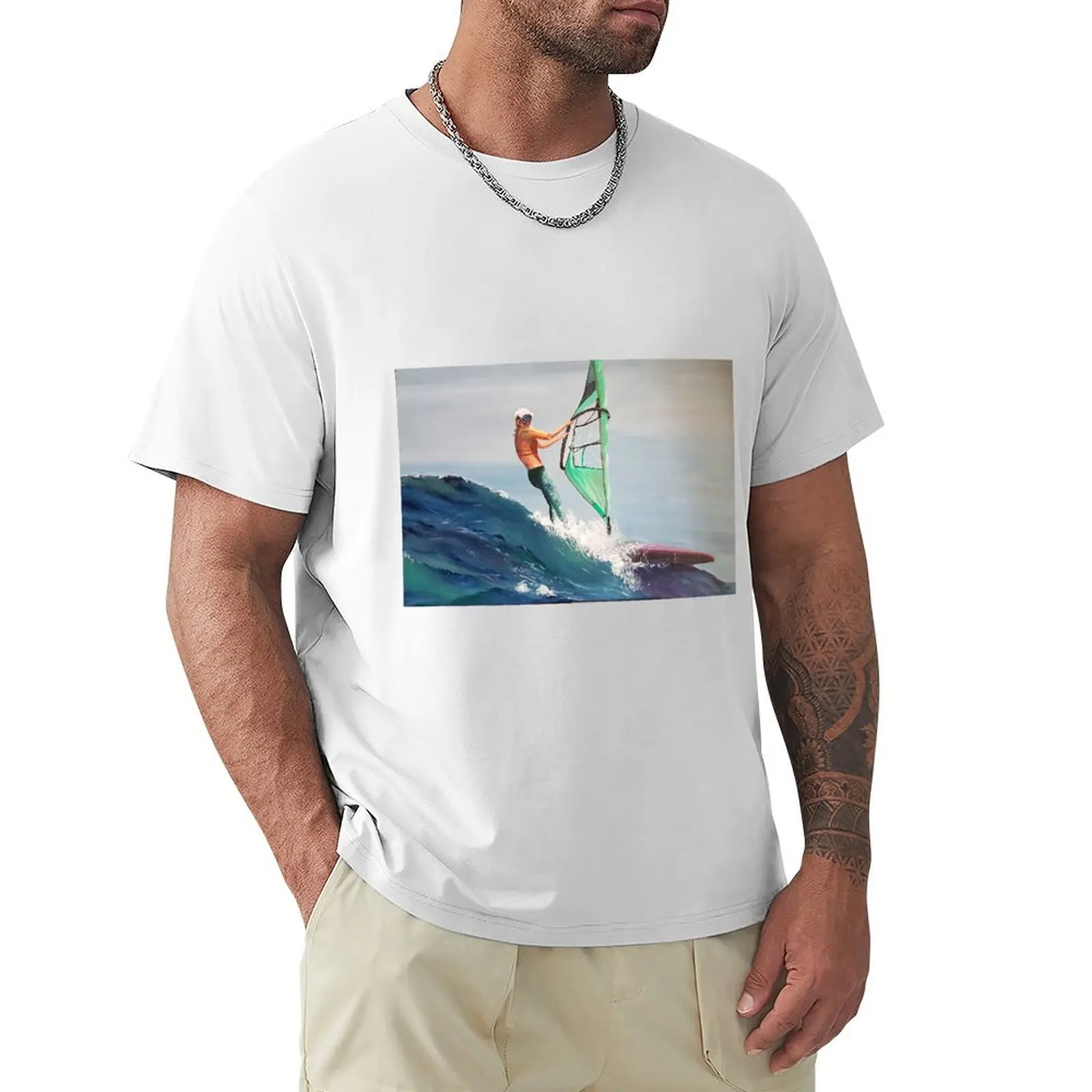 ON THE WAVES T-Shirt new edition plain men clothings