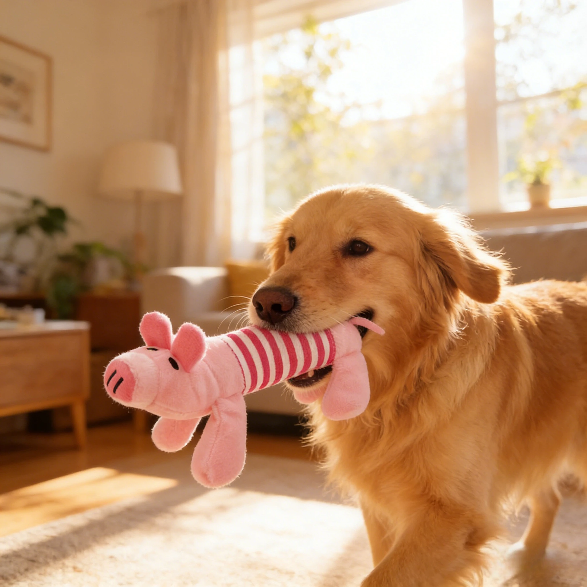 1 Stück Niedliches Tier-Design Haustier-Kauspielzeug für Interaktiven Kauspaß, Hundespielzeug mit Geräuscheffekt, Hunde- und Katzenbedarf