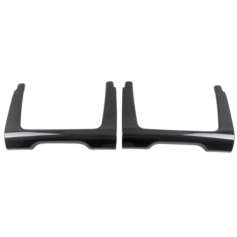 Car Carbon Fiber Seat Backrest Cover Trim Fit For Dodge Durango 2011-2022