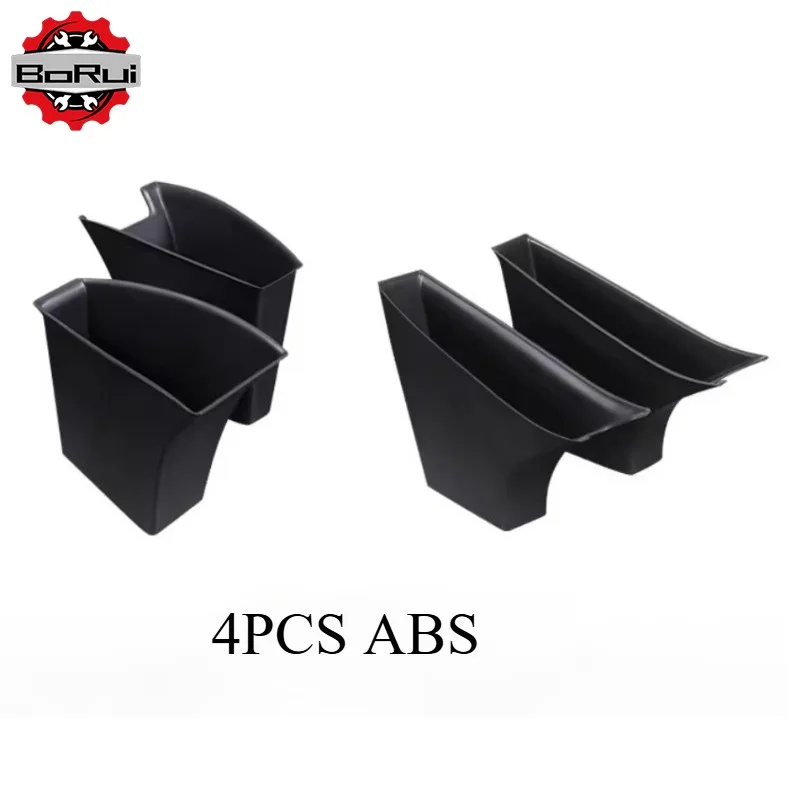 

4pcs Door Side Armrest Storage Box Interior Accessories Door Side Armrest Storage Box Handle Pocket for Tesla Model 3 Model Y