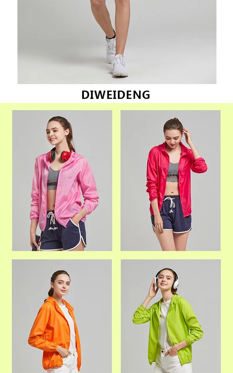 Jnln Camping Regen jacke Männer Frauen wasserdichte Sonnenschutz kleidung Angeln Jagd kleidung schnell trocknende Wind jacke mit Tasche – Detail 13