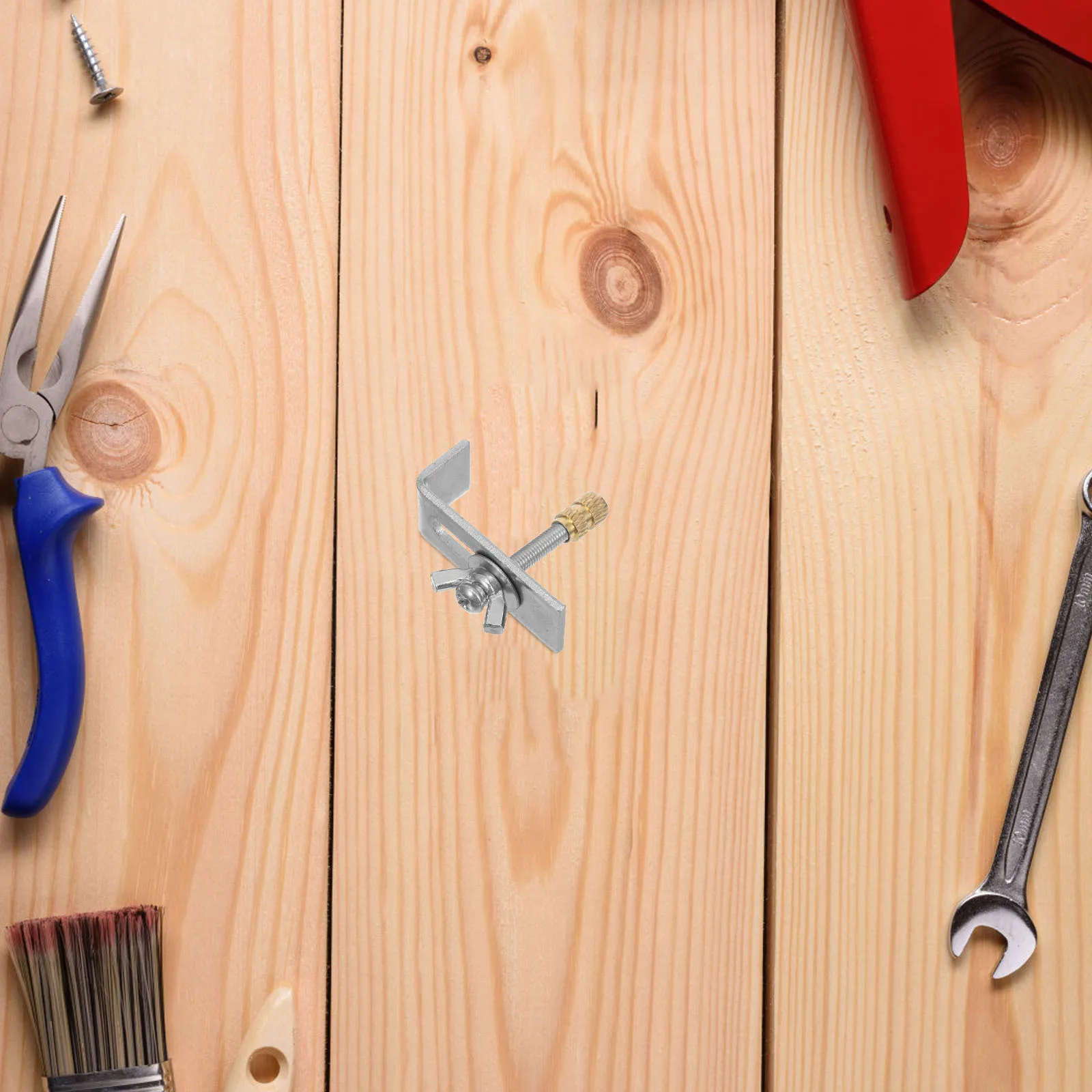 

1 set 1 Set Metal Sink Clips For Undermount Kitchen Sink Bracket Support Mounting Hardware Kit Wash Basin Installation Supplies