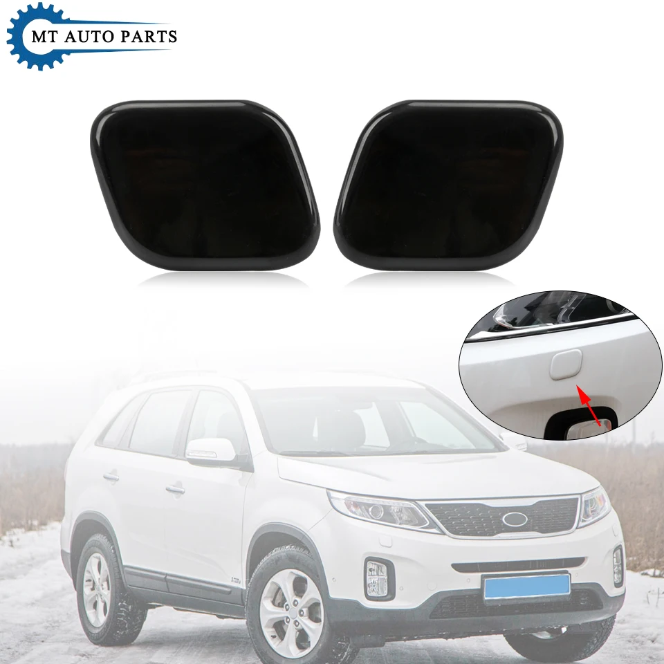 

MTAP For KIA Sorento 2013 2014 2015 Car Headlight Headlamp Washer Nozzle Cover Water Spray Jet Cap Unpainted 98681-2P500