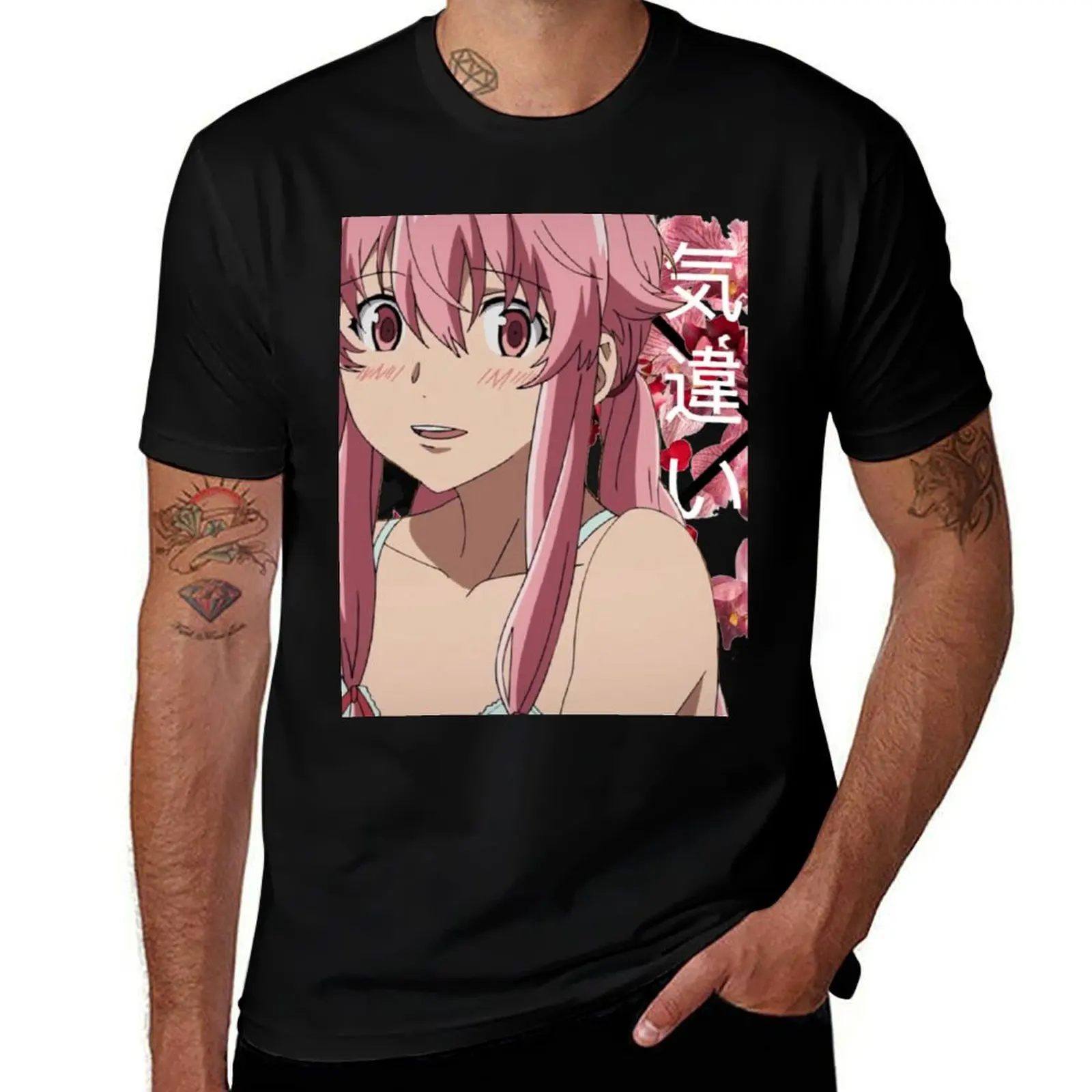 Футболка Yuno Gasai - Mirai Nikki, летняя футболка для отдыха