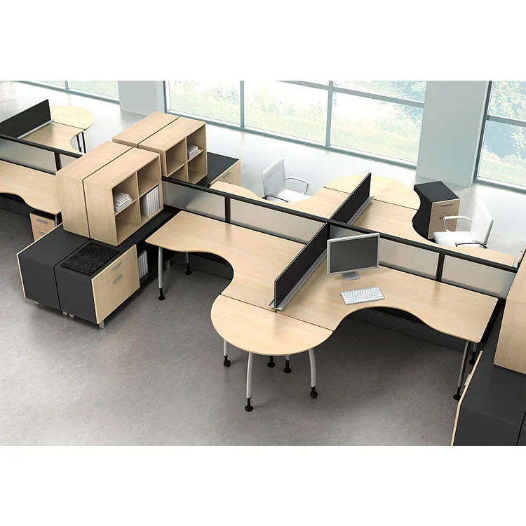 

Hot Selling Office Staff Modular Desk Ground Station Desk Drawer