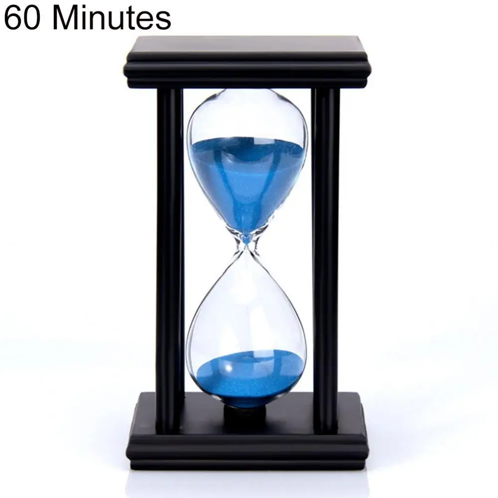 45/60min Hourglasses Wooden Sand Clock Sandglass Hourglass Timer Kitchen School Home Decor