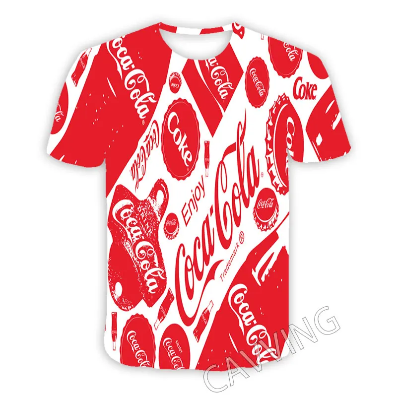 CAVVING 3D Printed Coke Casual T-shirts  Hip Hop T Shirts Harajuku Styles Tops Clothing for Men/women