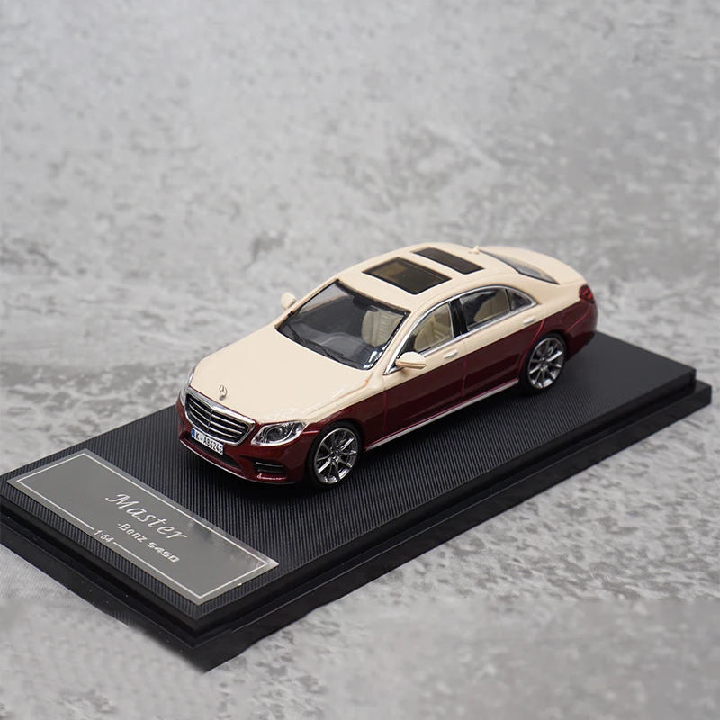 

Литая модель автомобиля Benz S450 W222 масштаба 1:64, модель из сплава, статическая демонстрационная коллекционная игрушка, подарок для взрослых, сувенирное украшение