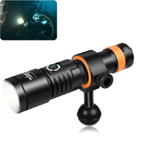 OrcaTorch D530 6500K Cold White Light Dive Flashlight ,CREE LED, Max 1300 lumens 18650 Li-ion Rechargeable Battery 8° Beam Angle