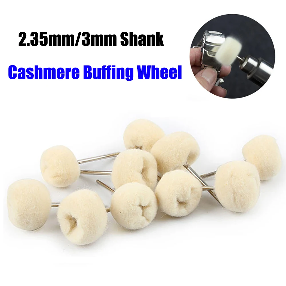 

10Pcs Mini Wool Felt Grinding Sanding Head Abrasive Disc 3mm Shank Buffing Wheels Metal Polish Brush Drill Rotary Tool Accessory