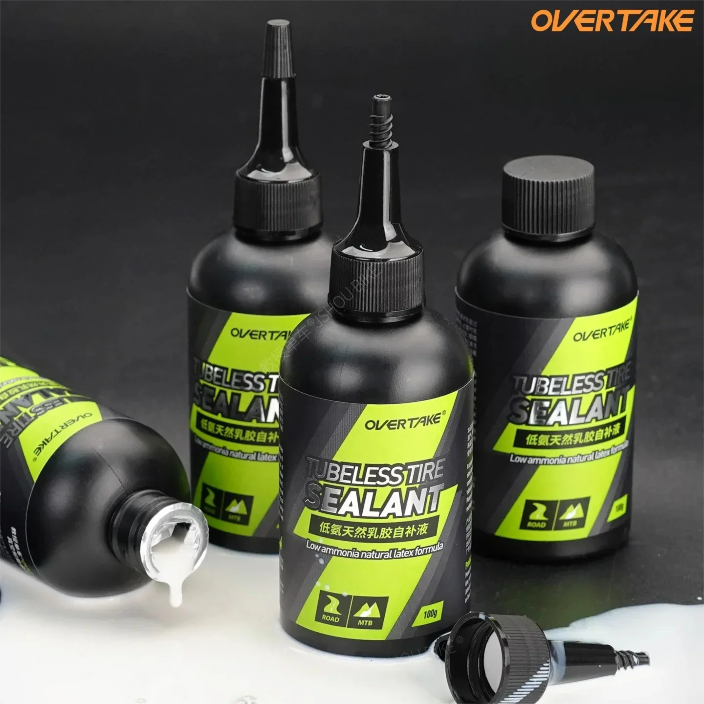 OVTK 100g mtb/road Bike Tire Sealant tubeless Vacuum/tube/nitrile latex inner tubes Natural latex Low ammonia Repair fluid kit