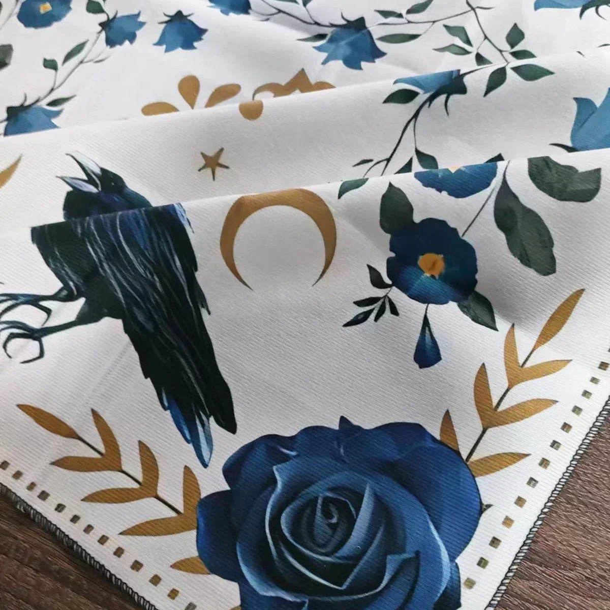 Altar Cloth Sun Moon Flower Tarot Spread Cloth Tarot Reading Tarot Mat Witchy Cottagecore Decor Witchy Gifts Board Game Card