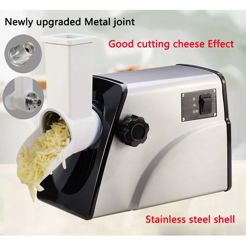 Cheese Slicer Electric Commercial Automatic cheese Shredder Cheese shredding Cheese Grater Household Cheese slicing machine